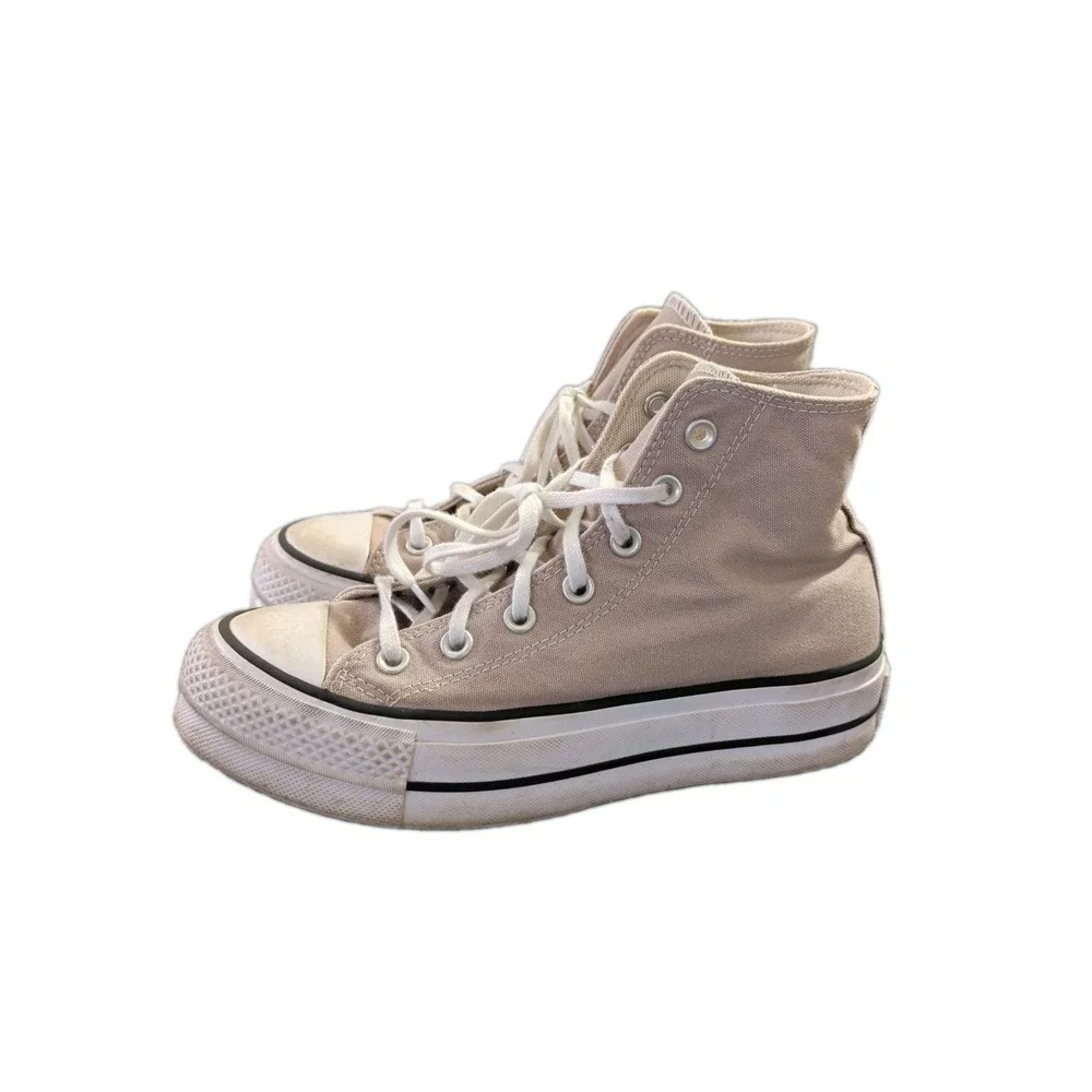 Converse Chuck Taylor All Star Lift Platform High Sneakers Womens 7 Wonder Stone